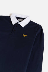 Full Rugby Polo Shirt - Navy Blue